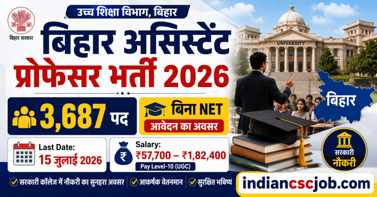 Bihar Assistant Professor Recruitment 2026