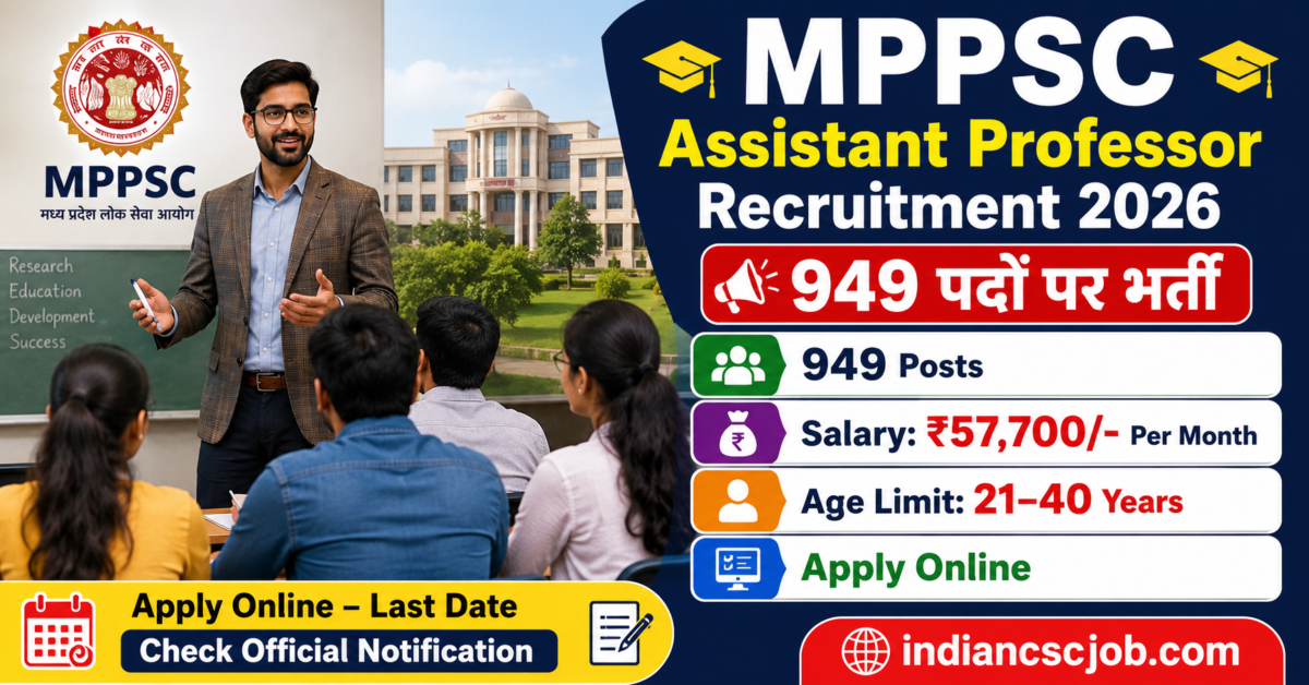 MPPSC Assistant Professor Recruitment 2026