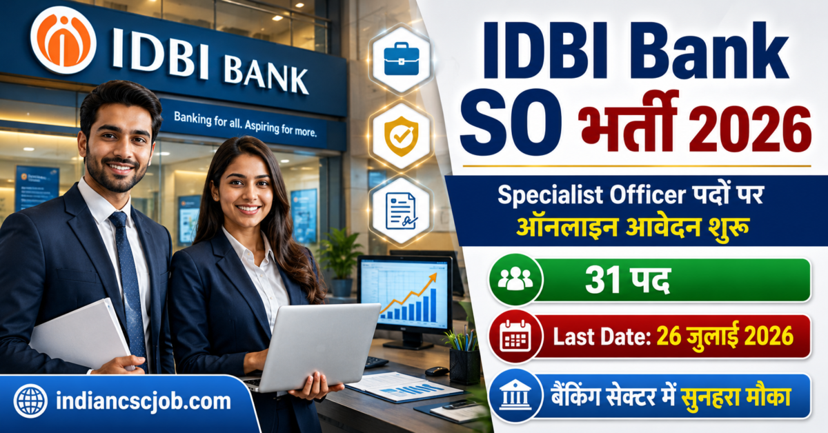 IDBI Bank SO Recruitment 2026