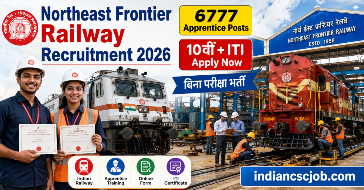 Northeast Frontier Railway Recruitment 2026