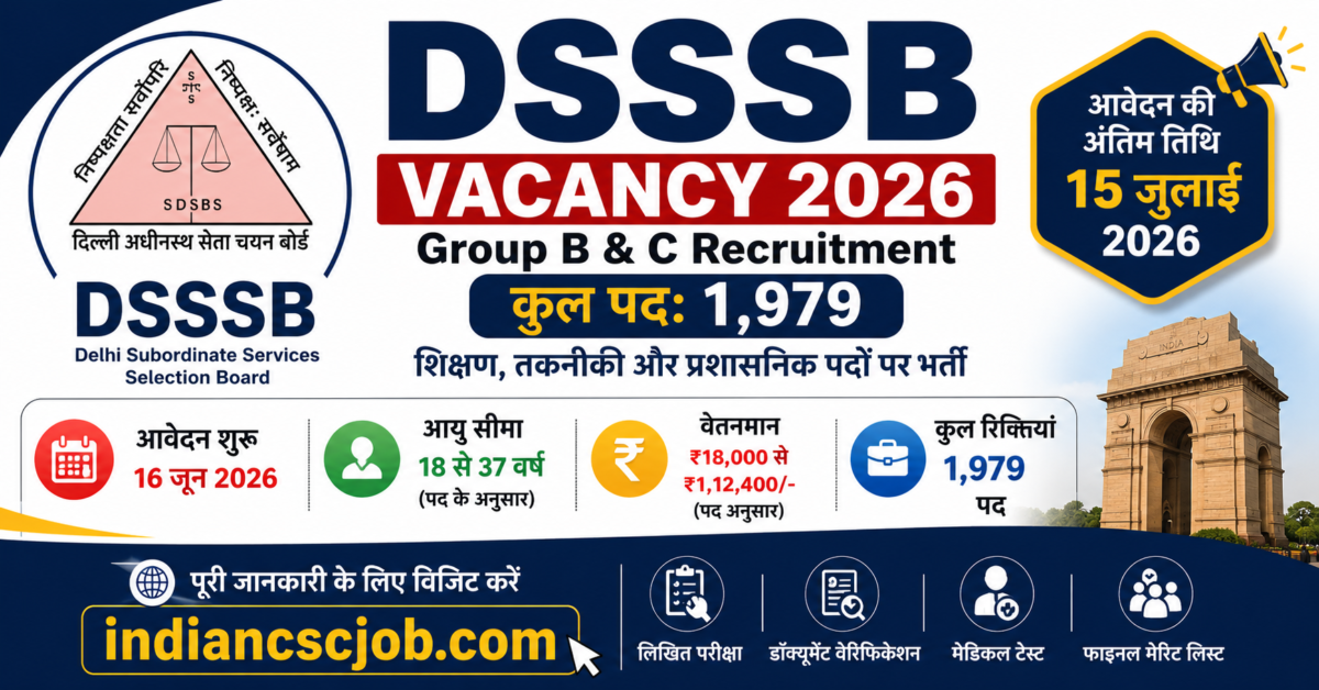 DSSSB Vacancy 2026