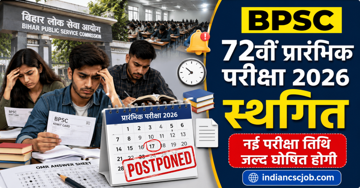 BPSC 72nd Combined Preliminary Examination 2026