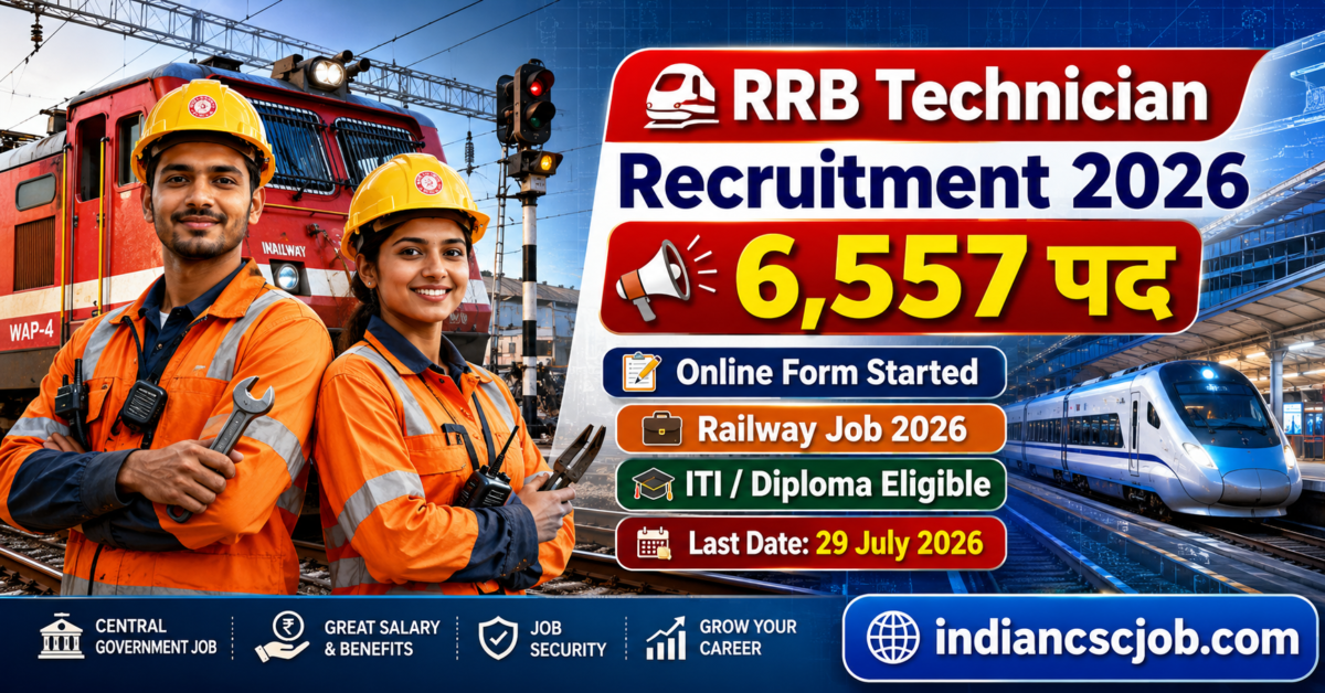 RRB Technician Recruitment 2026