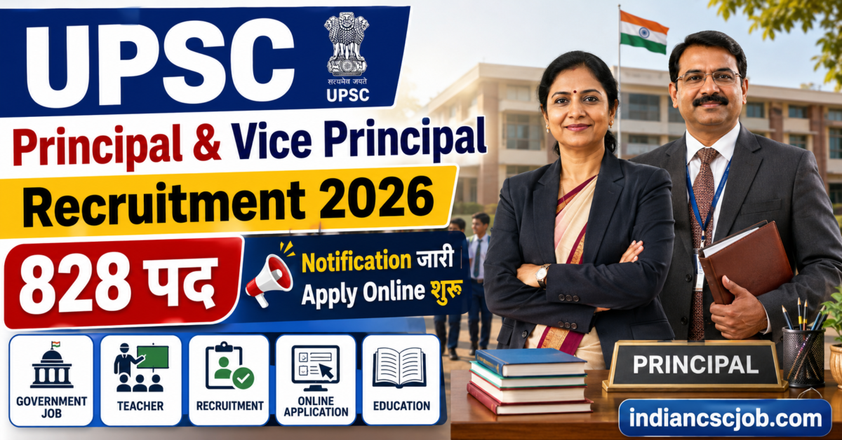UPSC Principal & Vice Principal Recruitment 2026