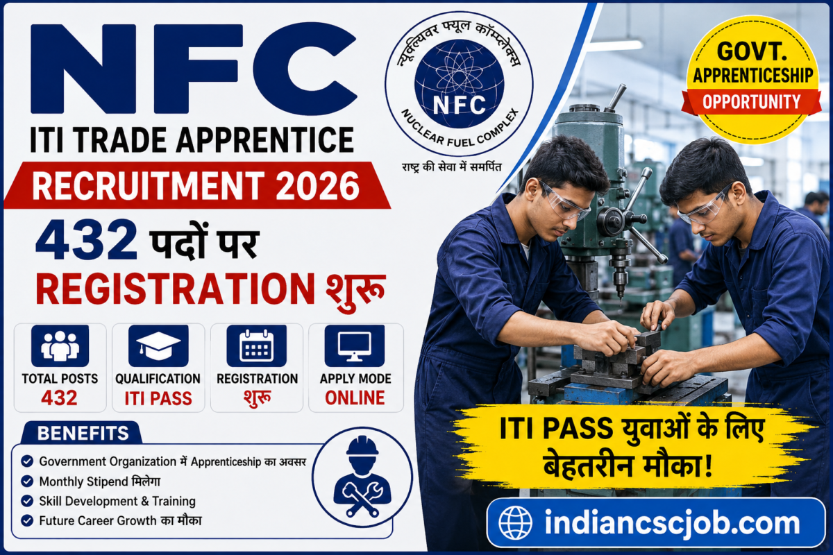 NFC ITI Trade Apprentice Recruitment 2026