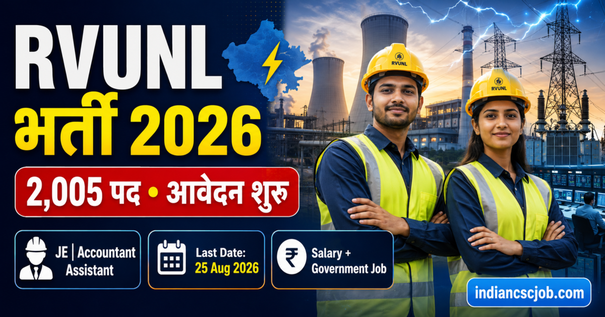 Rajasthan RVUNL Recruitment 2026
