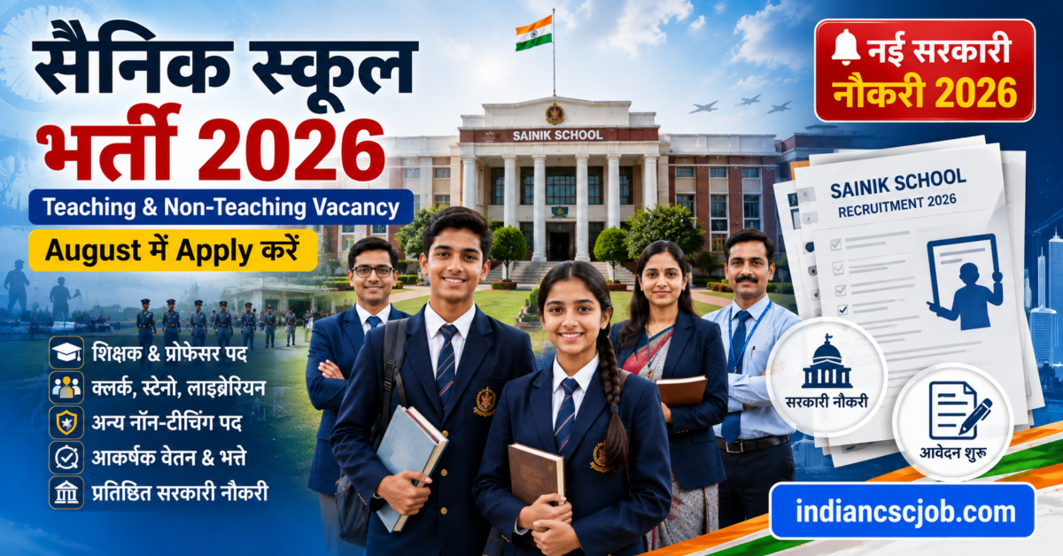 Sainik School Recruitment 2026