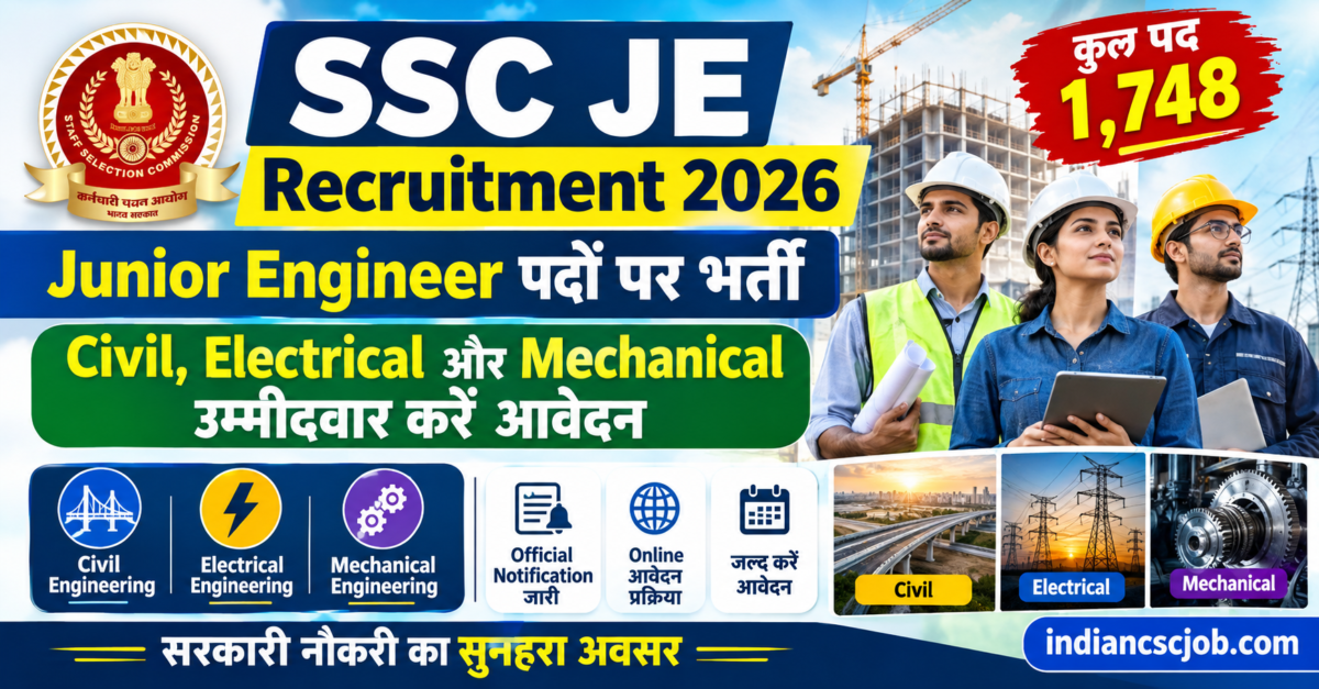 SSC JE Recruitment 2026