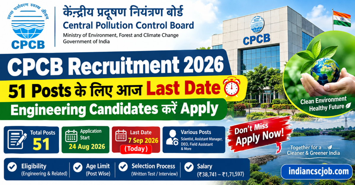 CPCB Recruitment 2026