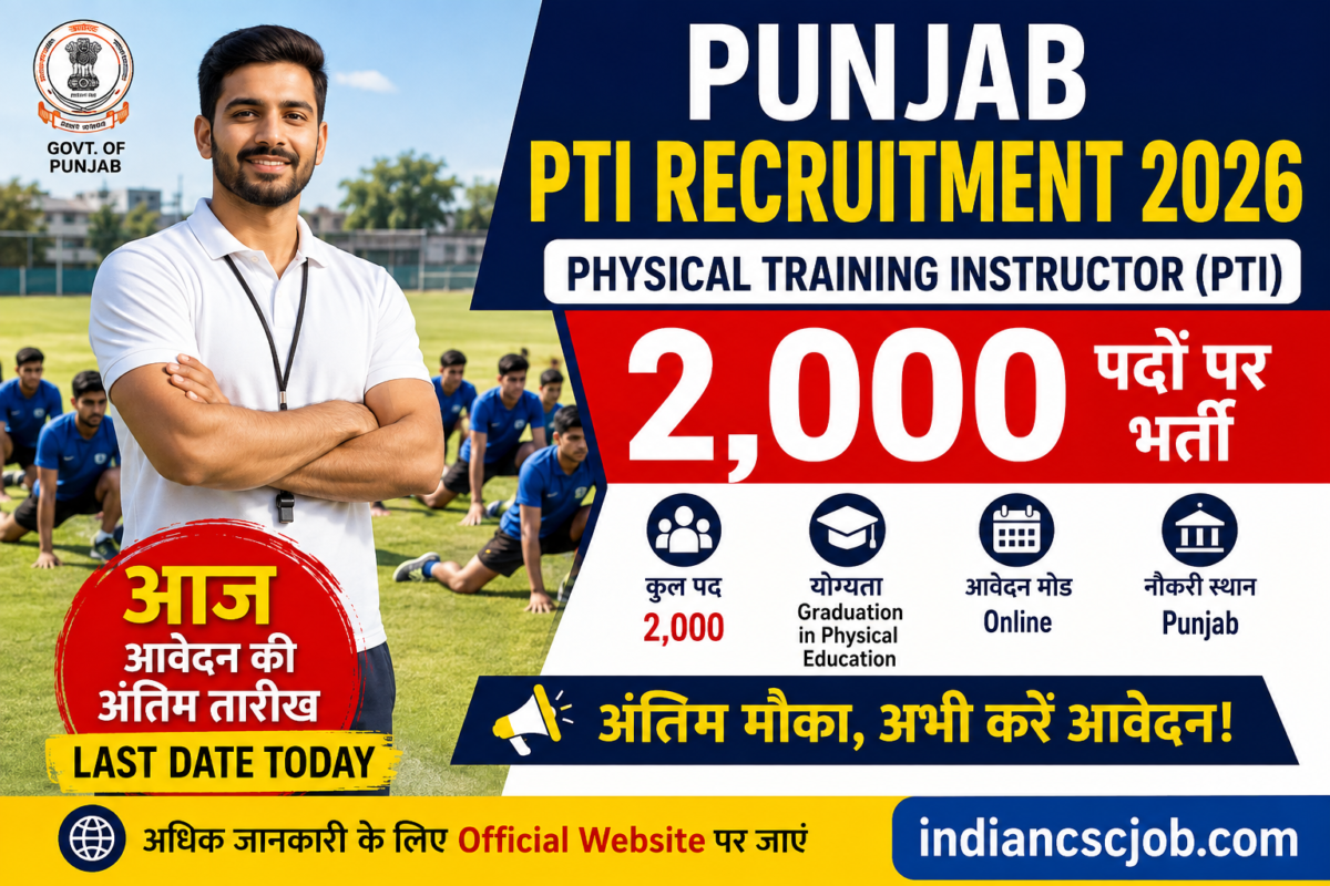 Punjab PTI Recruitment 2026