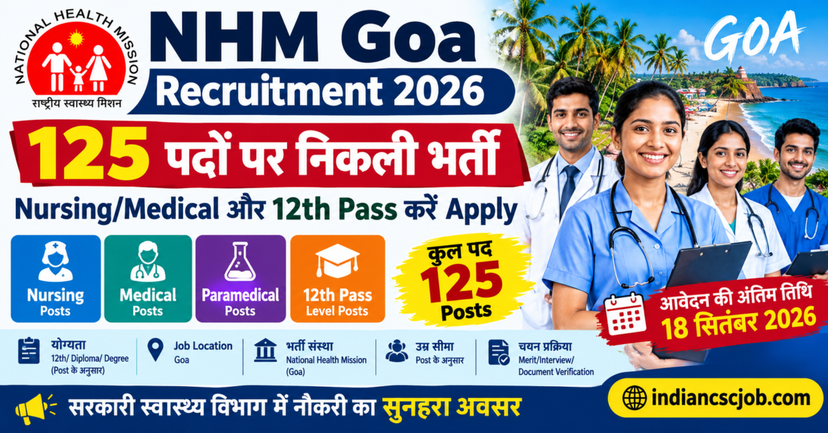NHM Goa Recruitment 2026
