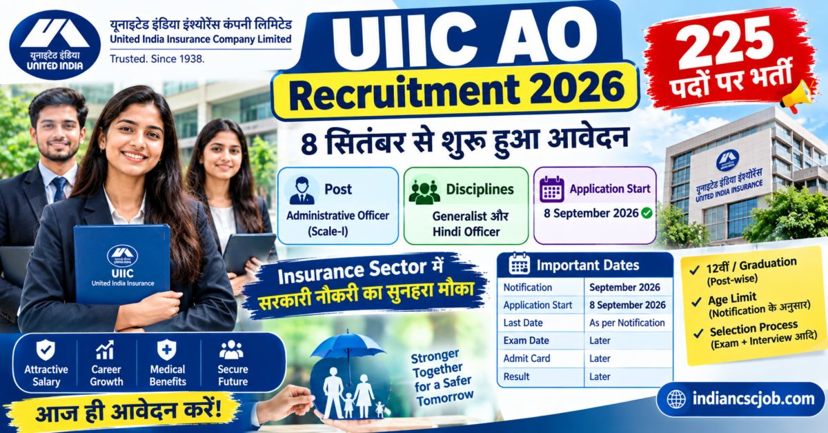 UIIC AO Recruitment 2026