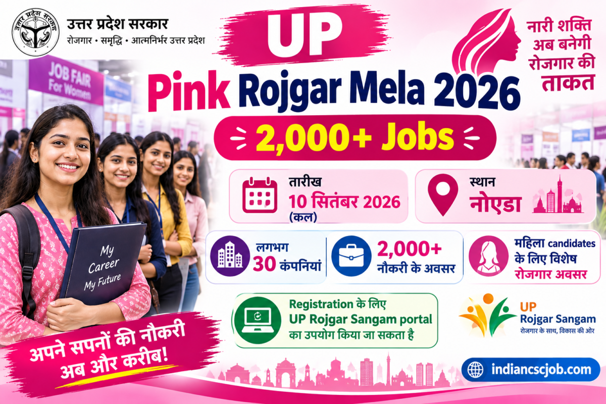 UP Pink Rojgar Mela 2026