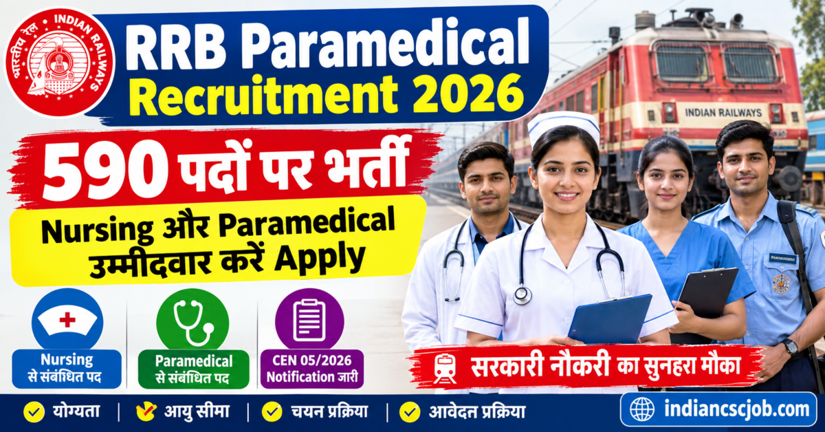 RRB Paramedical Recruitment 2026