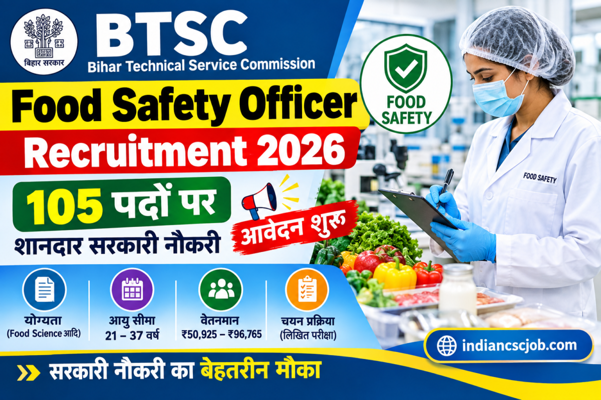 BTSC Food Safety Officer Recruitment 2026