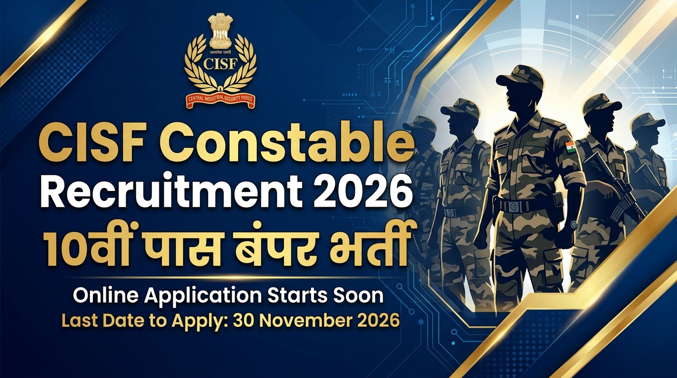 CISF Constable Recruitment 2026