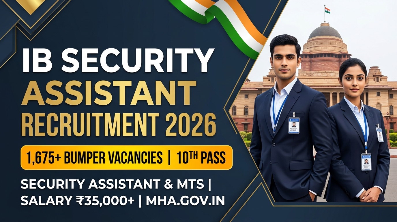 IB Security Assistant Recruitment 2026