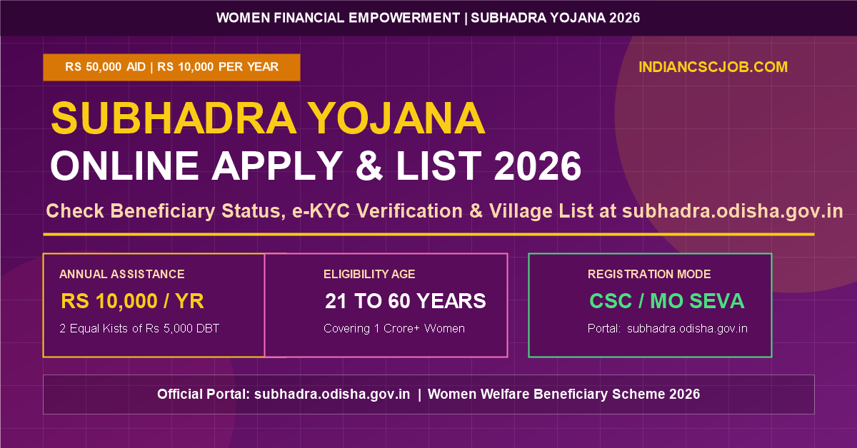 Subhadra Yojana 2026